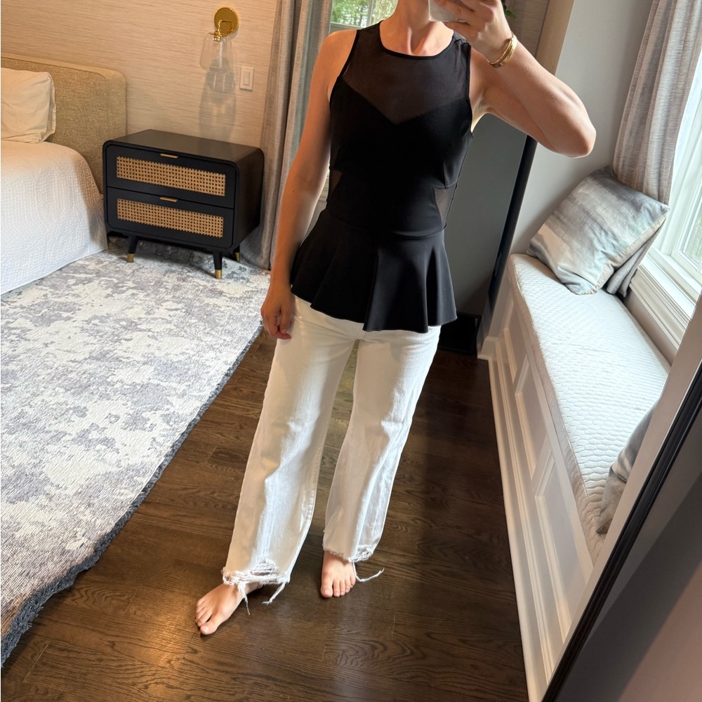 Black Peplum Top